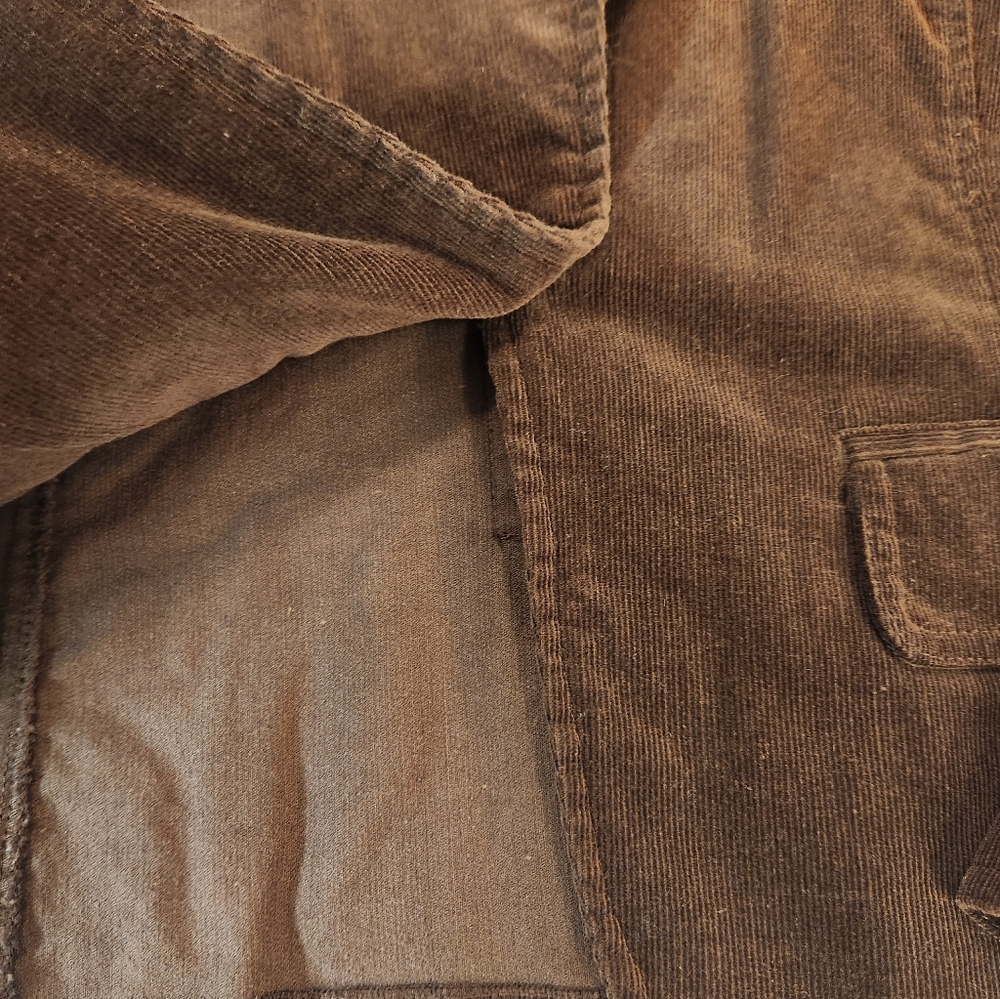 Per Se Women's Brown Corduroy Blazer Size L Classic Career Office Preppy Chic‎ - Picture 4 of 11
